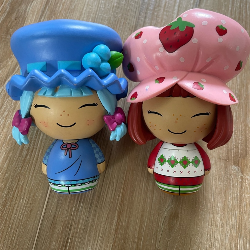 Funko Blue and Pink Collectible Figures